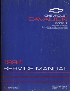 1994 Chevrolet Cavalier ~ Original Factory Repair Shop Manual ~ ST368-94-1 & 2 - Picture 1 of 2