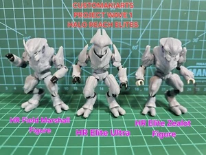 CUSTOMAKIARTS WAVE 1 HALO REACH ELITES, ULTRA, FIELD MARSHALL, ZEALOT FIGURES. - Picture 1 of 2