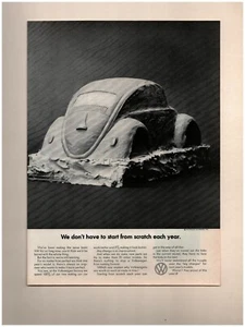 VW Bug 1969 anuncio impreso original ~ envío gratuito ~ Volkswagen arranque desde cero - Imagen 1 de 1