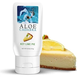 Aloe Cadabra Organic Lubricant Key Lime Pie Flavor 2.5 fluid ounces, New - Foto 1 di 1