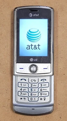 Teléfono celular deslizante LG Shine CU720 - plateado (AT&T) raro Foto 1 de 3