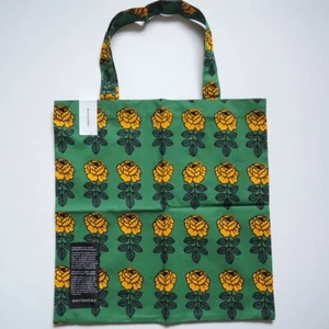 【NUEVO】marimekko VIHKIRUUSU Bolso de Mano Bolso de Compras VERDE - Imagen 1 de 2