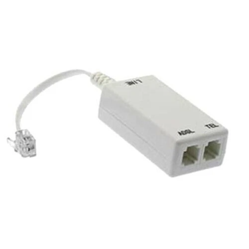 ADSL ADSL2 + DSL Modem Telephone Phone Fax In-Line Splitter Filter Network RJ11 - Image 1 of 1