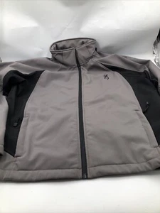 Browning Hunting Rain Sport Outdoor Men’s Coat Jacket Large Black Grey - Picture 1 of 11