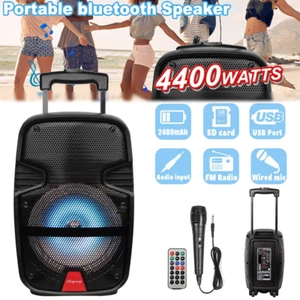 4,400 Watts Portable Party Speaker Outdoor Bluetooth Loud System with LED Lights - Picture 1 of 11