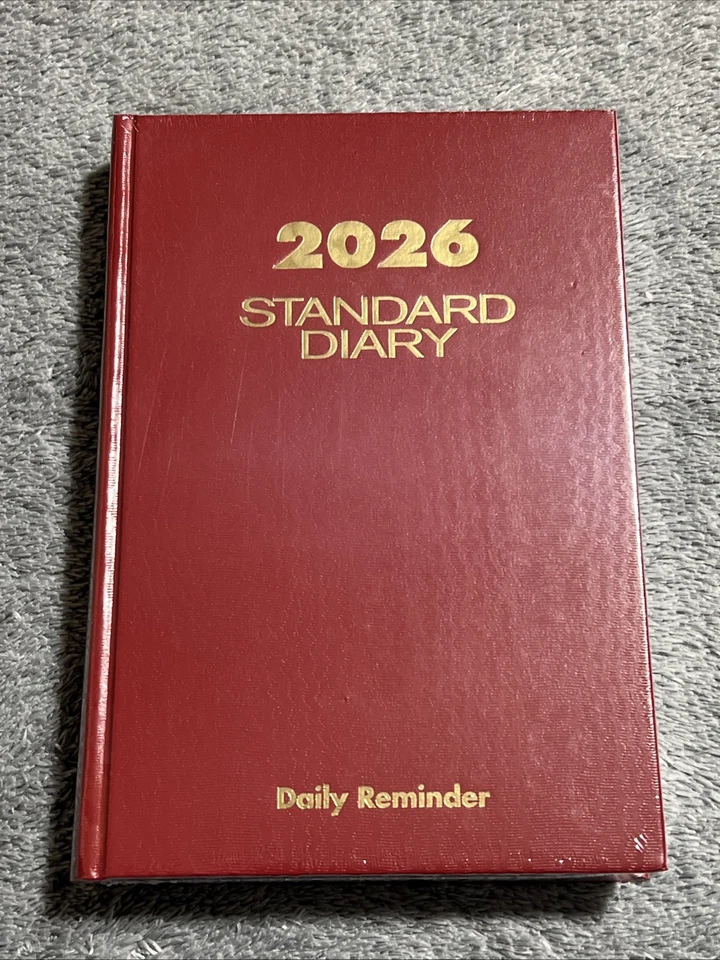 AT-A-GLANCE 2026 Hardcover Diary 5.75" .25" Red (SD389-13-26)