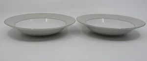 MIKASA PARCHMENT - 2 SOUP BOWLS - 8 1/2" Thailand 0507F - Picture 1 of 4