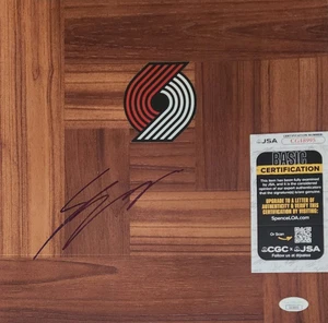 Shaedon Sharpe Signed Floorboard w/ JSA COA #CG18995 Portland Trail Blazers - Picture 1 of 2