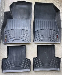 2010/15 Chevrolet Volt WeatherTech Floor Mats Front Rear Black nice USA made - Picture 1 of 9