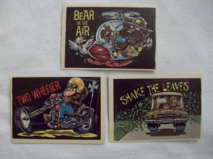 (3) 1978 DONRUSS CB CONVOY CODE STICKERS w/ BEAR IN THE AIR.TWO WHEELER.SHAKE T - Picture 1 of 2