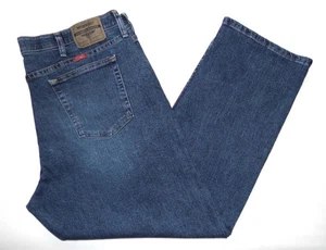 WRANGLER - Men's Relaxed Fit Jeans 38"W X 29"L 97CFWSM Blue Straight Denim - Picture 1 of 6