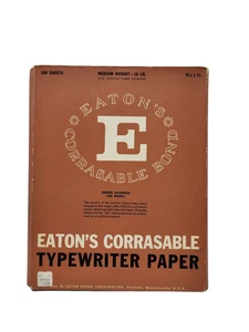 Eaton abrasbares Schreibmaschinenpapier 8,5 x 11 mittelschwer 45 Blatt 416-1p - Bild 1 von 3
