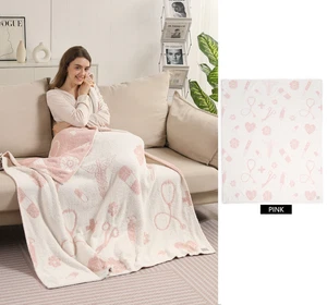 ComfyLuxe Medical Themed Pattern Throw Blanket - Picture 1 of 7