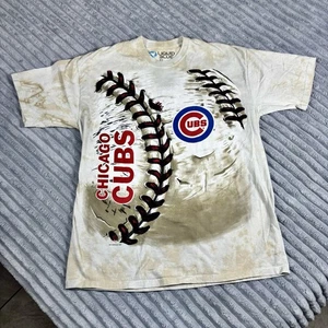 Estampado gráfico de béisbol azul líquido para hombre talla XL Chicago Cubs - Imagen 1 de 8