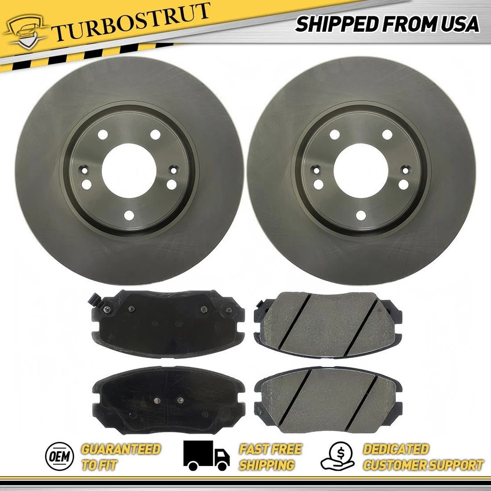 Kit de pastillas de freno rotores de freno delanteros originales para Hyundai Azera 2006-2011 3,8 L Foto 1 de 1