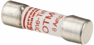 Pack of 10 Fuse Mersen OTM6 6Amp (6A) OTM 250V Fast-Acting One-Time Midget - Picture 1 of 1