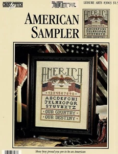 AMERICAN SAMPLER-CROSS STITCH CHART-CROSS STITCH LITE-LEISURE ARTS 83063 - Picture 1 of 1