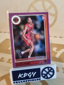 SCOTTIE BARNES 'ROOKIE CARD PURPLE' (TORONTO RAPTORS, PANINI NBA HOOPS 2021-22) - Picture 1 of 2