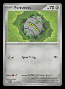 Ferroseed SV04: Paradox Rift #127/182 Common Pokemon Card - Picture 1 of 2