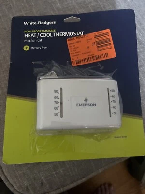 WHITE-RODGERS Non Programmable Heat/Cool Thermostat Mechanical #M150 - Image 1 of 2