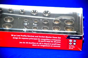 Snap-on NEW 30 PIECE 3/8" Drive Low-Profile Ratchet & Socket Master Set - Picture 1 of 4