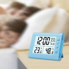 Digital Alarm Clock Modern Desk Hygrometer For Office Storehouse Bedroom