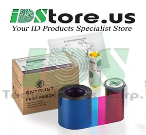 Entrust Full-Color Ribbon YMCKT 525100-001-S100, 250 prints for Sigma DS3 - Picture 1 of 3