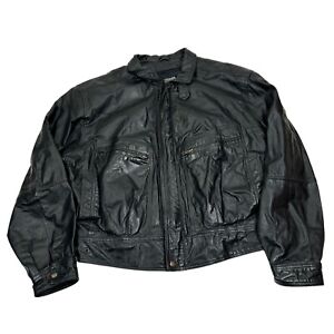 Vintage Byrnes & Baker Thinsulate Leather Jacket Me Large Cafe coat W Liner
