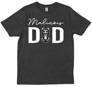 Dog Dad Lover Fur Papa Belgian Malinois Cute Funny Gift For Him T-shirt - Picture 1 of 10