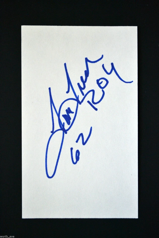 Baseball MLB Tom Tresh NY Yankees in person signed 3 x 5 index card dec. 2008 - Image 1 of 1