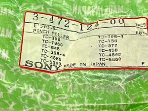 SONY PINCH ROLLER FOR TC-788-4 p/n 3-472-124-00 new old stock - Picture 1 of 3