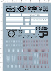 Kit de calcomanía de tobogán acuático Super Detail Up HG escala 1/144 PMX-003 The-o GDM - Imagen 1 de 1