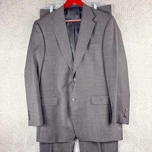 Loro Piana Daniel Cremieux Suit Mens 41L Gray Wool Office Wedding USA Made 35x33 - Picture 1 of 23