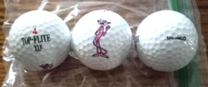 Spalding Top-Flite XL II Pink Panther Gold Balls x 3 Unused - Picture 1 of 4
