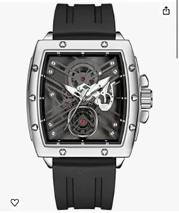 Rembyga Herren-Armbanduhr mit Leuchtzifferblatt und Silikonband lässig - Bild 1 von 7