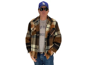 Size 44 US / 54 EU , Pioneer Wear plaid Wool Shirt Made in USA - Imagen 1 de 11