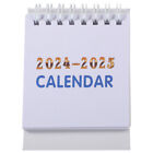 2024 Mini-Tischkalender, 7-12/2023-24, Spiralbindung, 3.9x2.9 Zoll, Weiß-BU