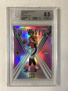 DREW LOCK 2019 Phoenix QB Vision PINK SP RC /199! BGS NM-MT+ 8.5! SUB 10! INVEST - Picture 1 of 5