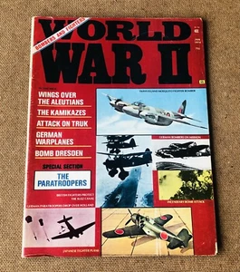 Vintage 1974 World War II Magazine Paratroopers Kamikazes Warplanes Dresden Bomb - Picture 1 of 14