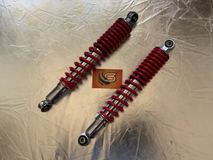 PAIR OF REAR SHOCK ABSORBERS SUSPENSION TO FIT HONDA CB125F GLR QUALITIY SHOCKS - Picture 1 of 3