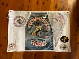 STONE GRAVEDIGGERS MC Man cave banner Aussie movie print approved Sandy Harbutt  - Bild 1 von 8