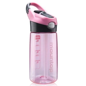 Kids Water Bottle With Silicone Straw And Handle Easy Use For Girls And Boys Bpa - Picture 1 of 7