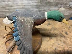 J W Branch Mallard In Flight Decoy Craving 1985 - Picture 1 of 7