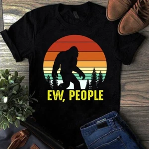 Ew People Bigfoot Camping Retro Vintage Tshirt - Picture 1 of 1