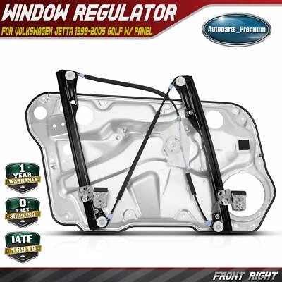 Regulador de ventana puerta interior sin panel sin motor para Volkswagen Golf delantero derecho Foto 1 de 4