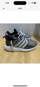 Adidas Kids Questar Flow Cloud White/White/Black Running Shoes FV9592 Size 5.5 - Picture 1 of 5
