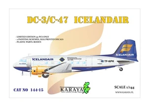 Karaya 144-15 1/144 DC-3/C-47 IcelandAir Plastikmodell - LIMITIERT!! - Bild 1 von 3
