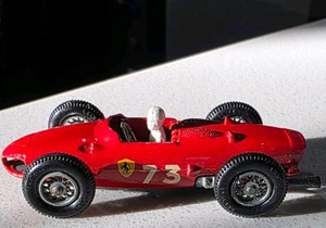 Coche de carreras Lesney Matchbox #73 Ferrari Sharknose F1 de colección - rojo hecho en Inglaterra 2,75" - Imagen 1 de 7