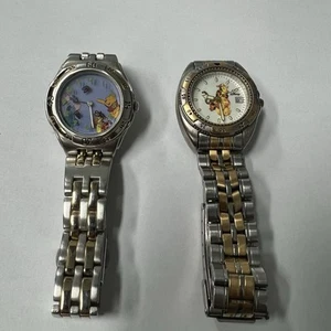 Lot of 2 Womens Disney Watches ( New Batteries ) - Picture 1 of 7