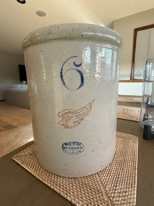 6 Gallon Red Wing Crock - Redwing Stoneware Company - Picture 1 of 8